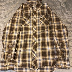 Mens L Timberland Long Sleeve Flannel